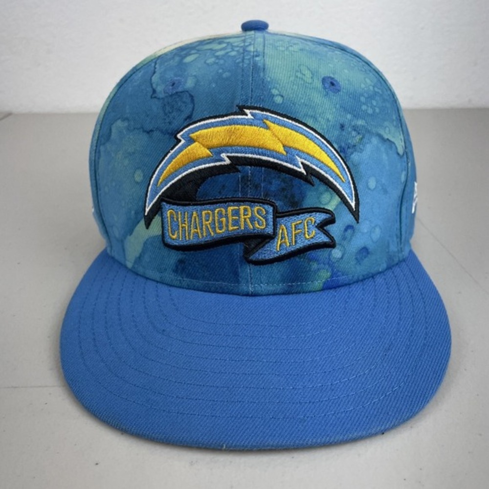 Los Angeles Chargers Hat Cap Adjustable AFC New Era Sideline Ink Dye 9Fifty NBA